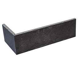 Клинкерная плитка под кирпич Brick Loft INT 576 Anthrazit NF10 угловая 240x115x71x10 мм Interbau