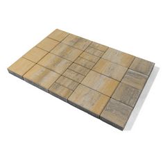 Вибропрессованная тротуарная плитка Мозаика color  mix Песчаник BRAER