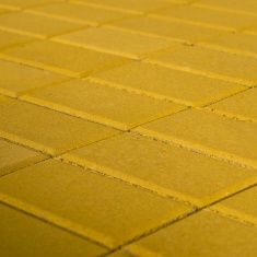 Вибропрессованная тротуарная плитка Прямоугольник Желтый BRAER, 40 мм
